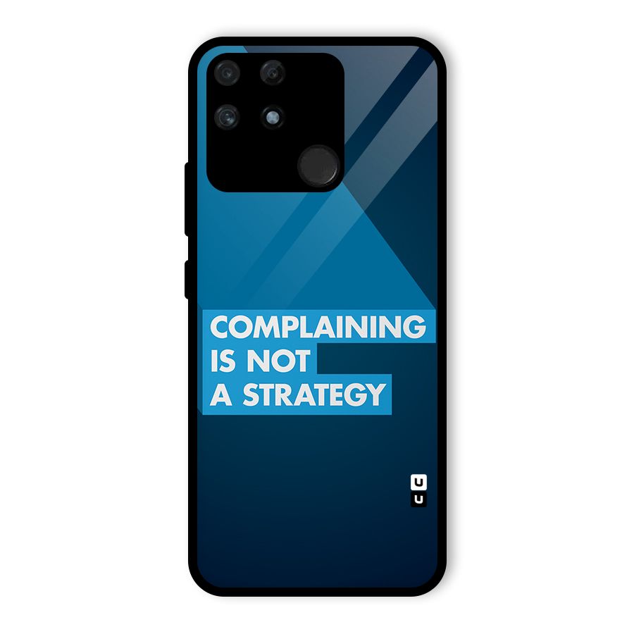 Not A Strategy Glass Back Case for Realme Narzo 50A