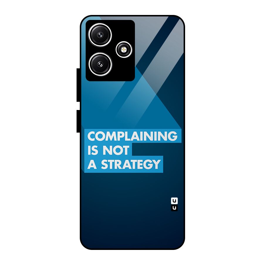 Not A Strategy Glass Back Case for Redmi 12 5G