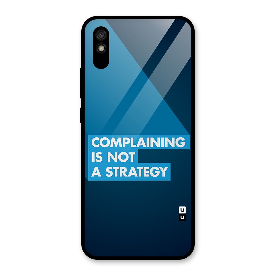 Not A Strategy Glass Back Case for Redmi 9A