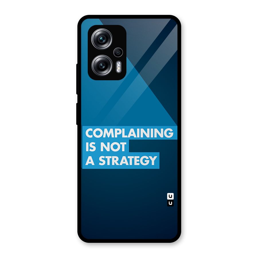 Not A Strategy Glass Back Case for Redmi K50i