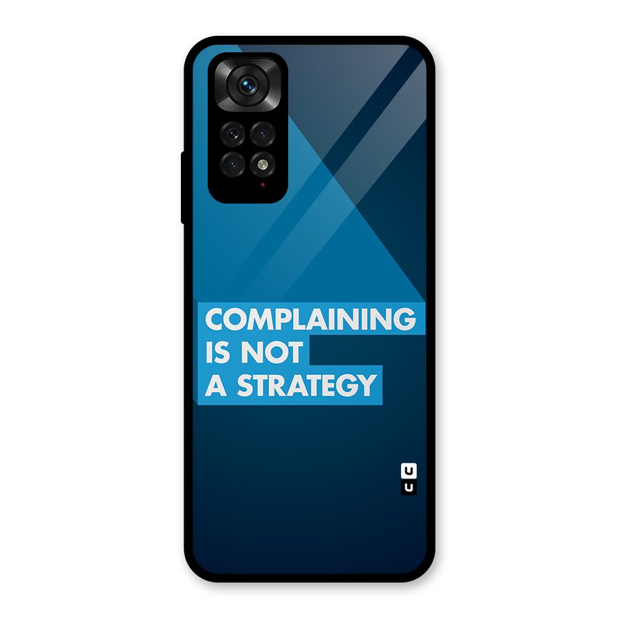 Not A Strategy Glass Back Case for Redmi Note 11S