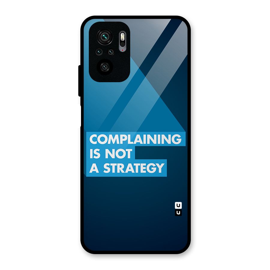 Not A Strategy Glass Back Case for Redmi Note 11 SE