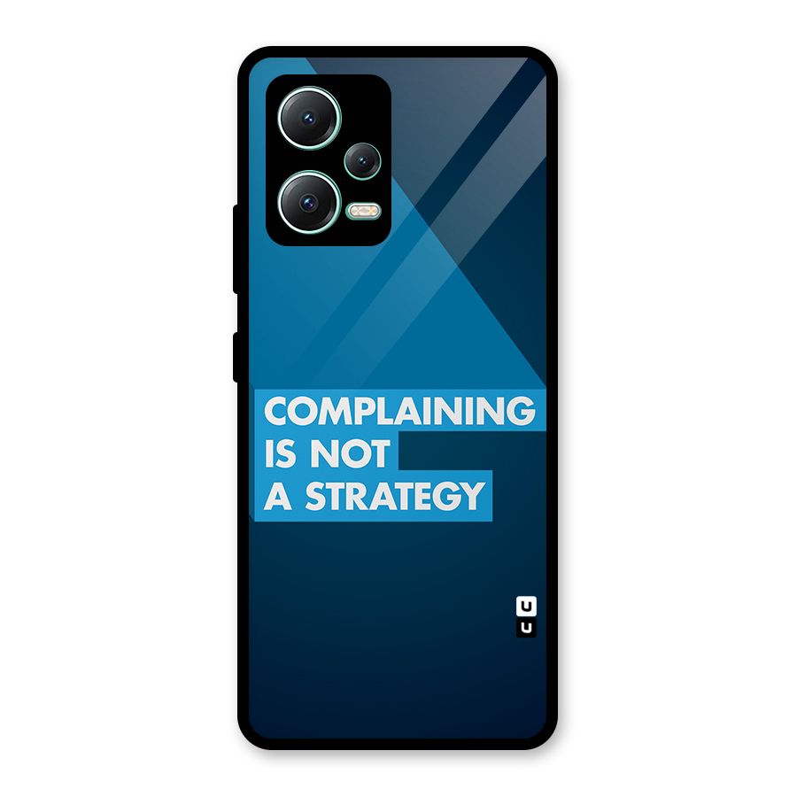 Not A Strategy Glass Back Case for Redmi Note 12 5G