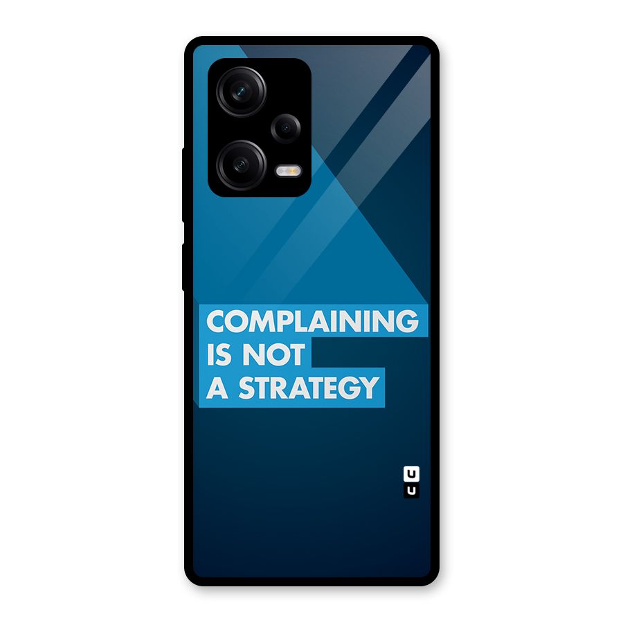 Not A Strategy Glass Back Case for Redmi Note 12 Pro