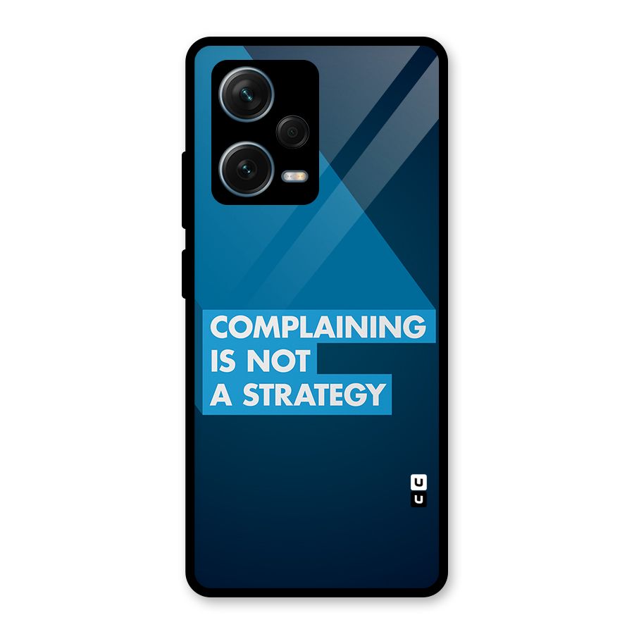 Not A Strategy Glass Back Case for Redmi Note 12 Pro Plus 5G