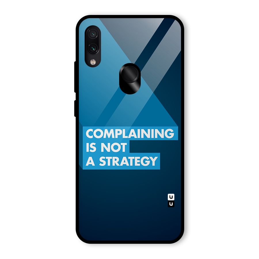 Not A Strategy Glass Back Case for Redmi Note 7 Pro
