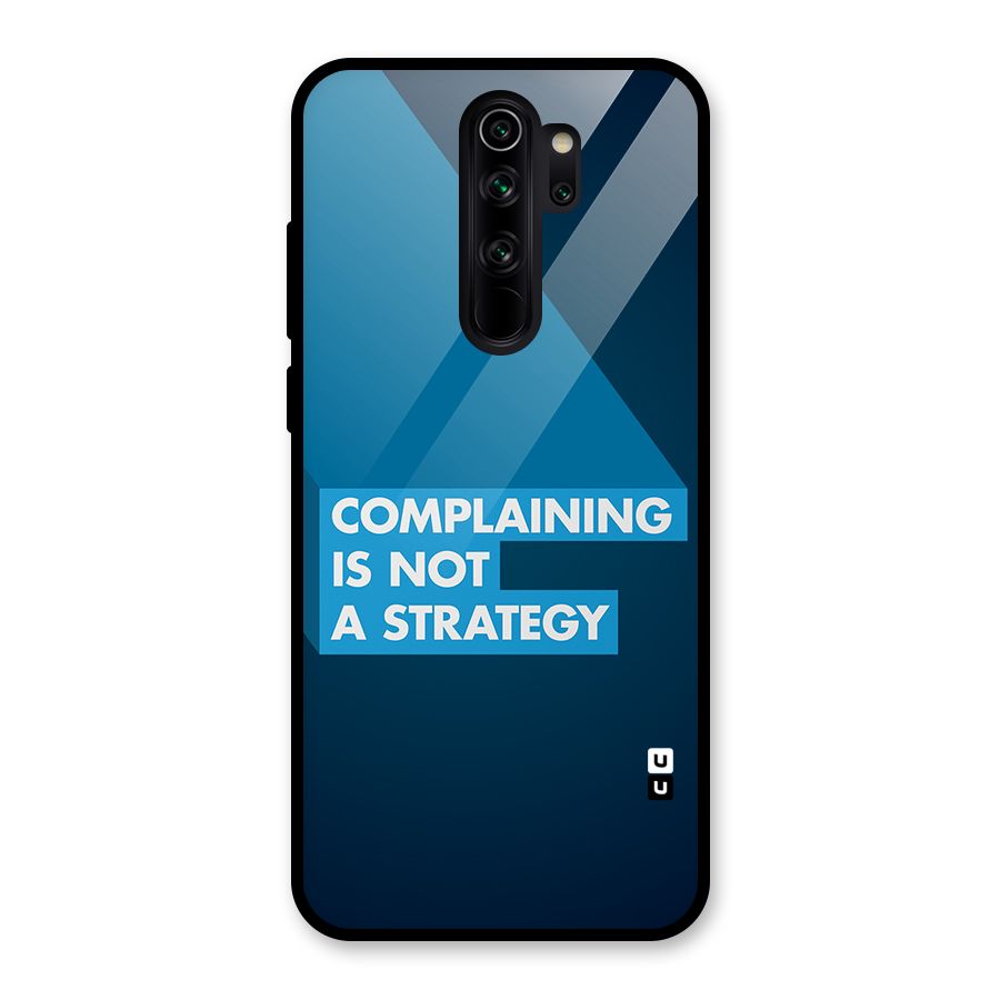 Not A Strategy Glass Back Case for Redmi Note 8 Pro