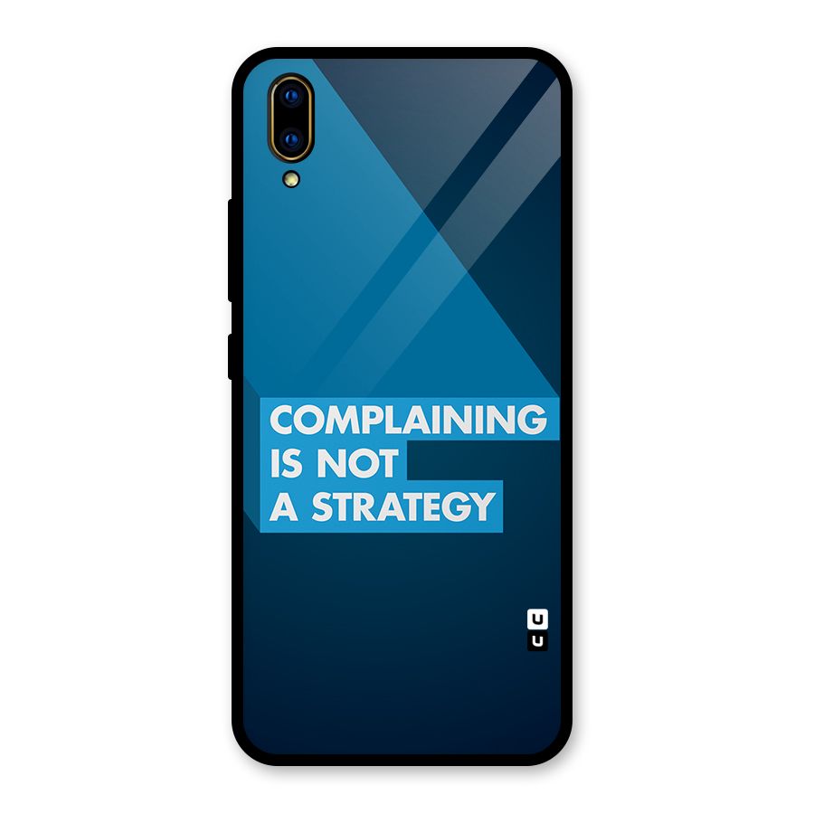 Not A Strategy Glass Back Case for Vivo V11 Pro