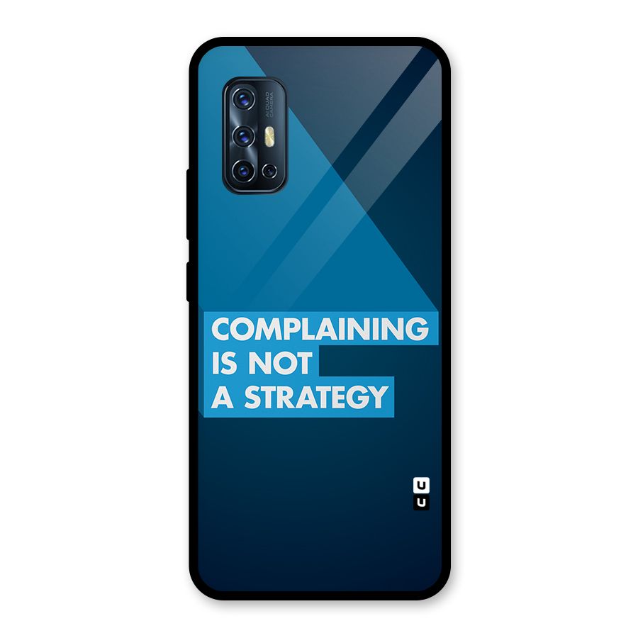 Not A Strategy Glass Back Case for Vivo V17
