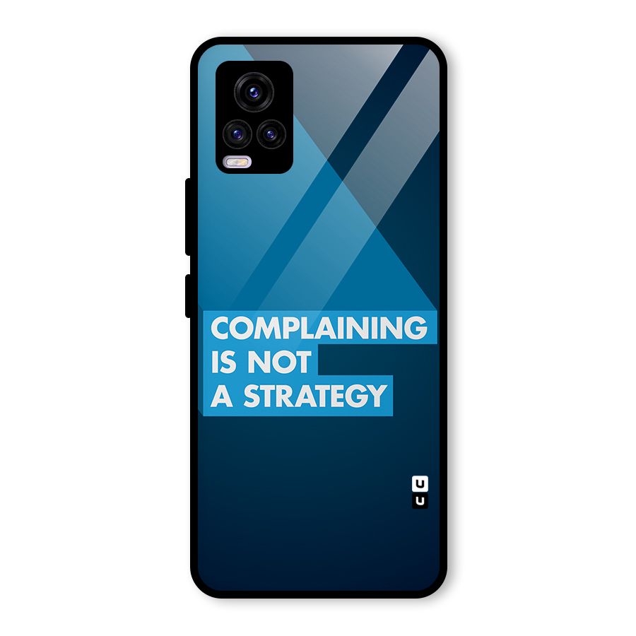 Not A Strategy Glass Back Case for Vivo V20 2021