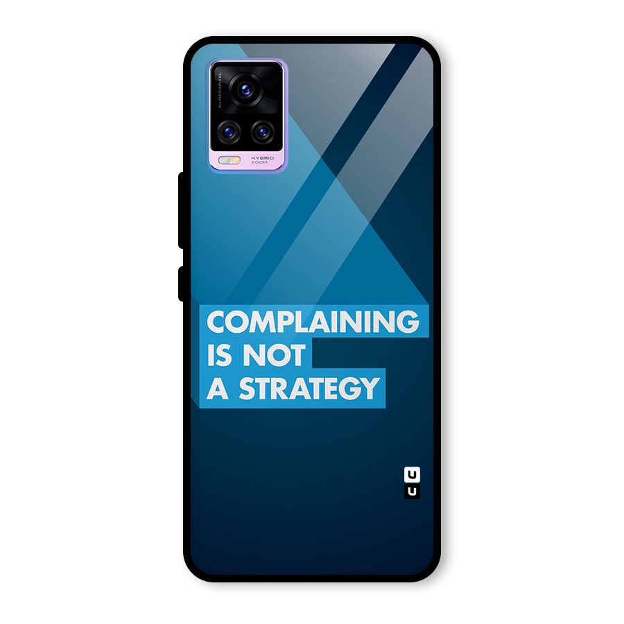 Not A Strategy Glass Back Case for Vivo V20 Pro