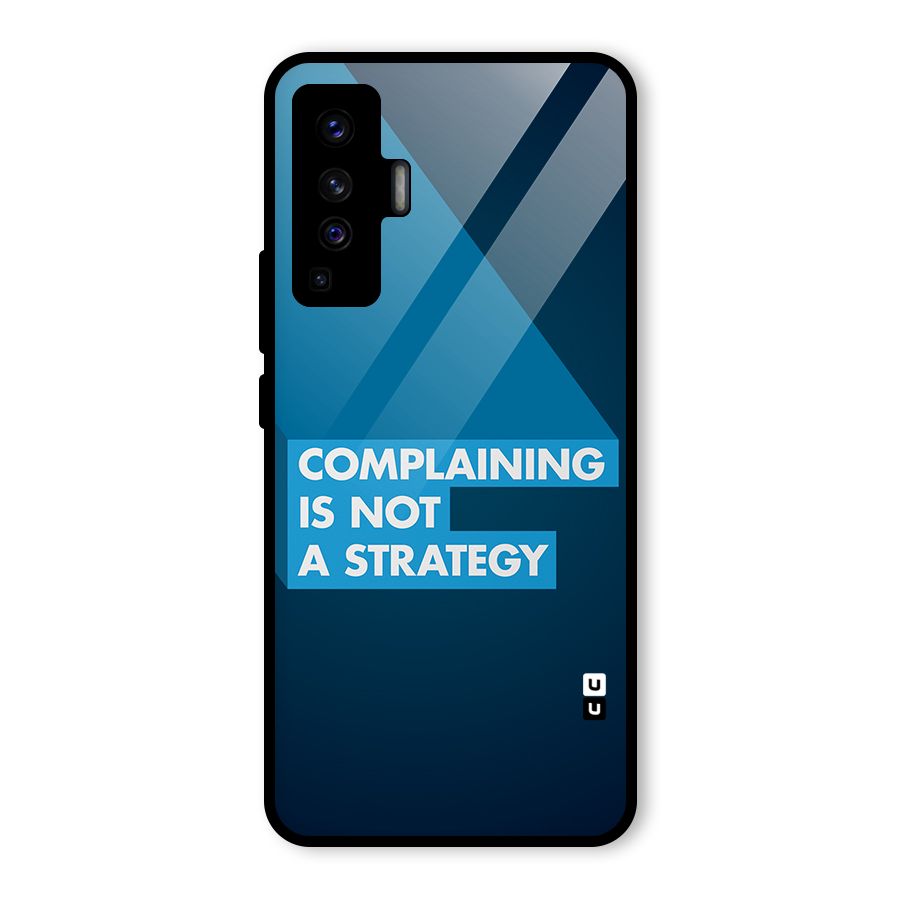 Not A Strategy Glass Back Case for Vivo X50