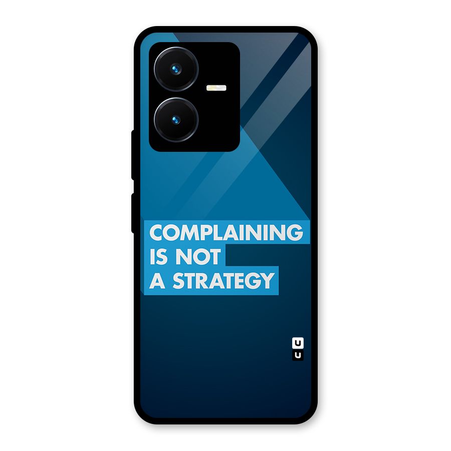 Not A Strategy Glass Back Case for Vivo Y22s