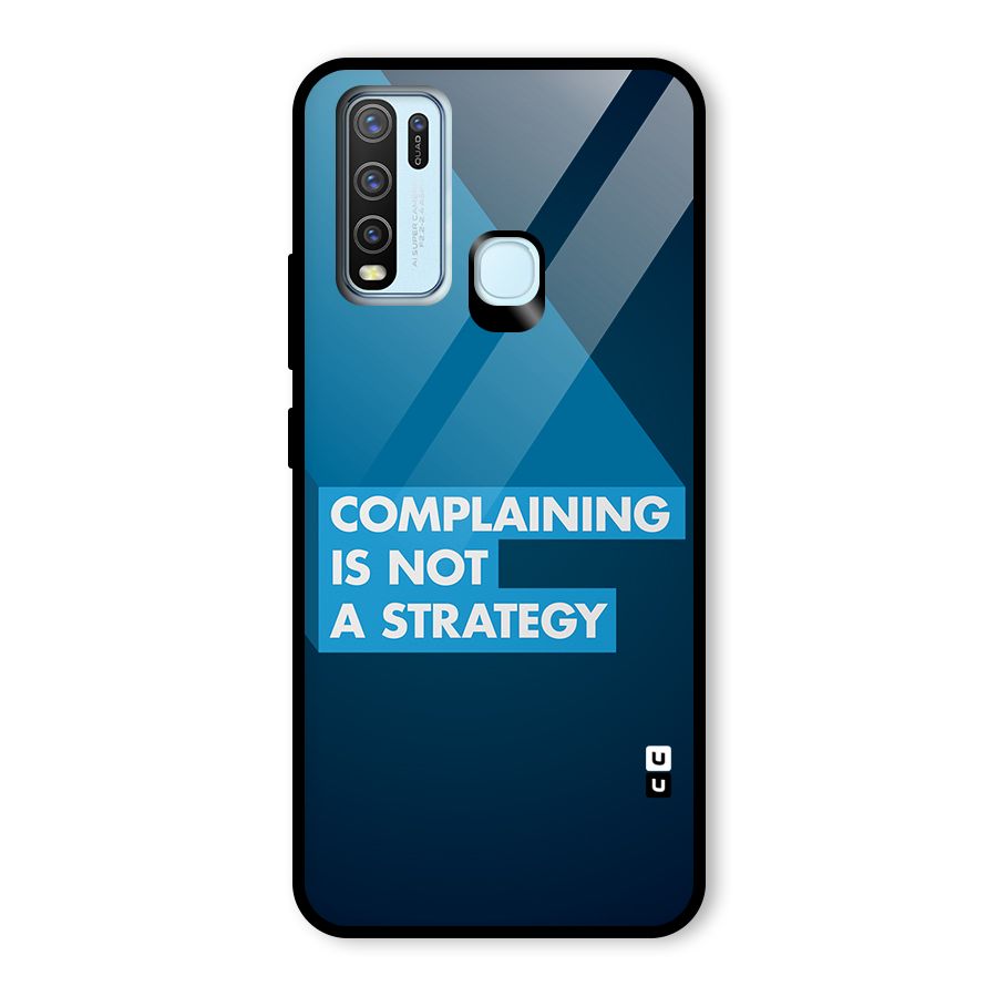 Not A Strategy Glass Back Case for Vivo Y30