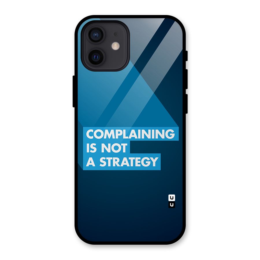 Not A Strategy Glass Back Case for iPhone 12