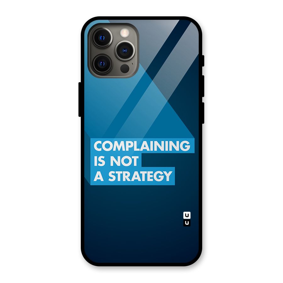 Not A Strategy Glass Back Case for iPhone 12 Pro Max