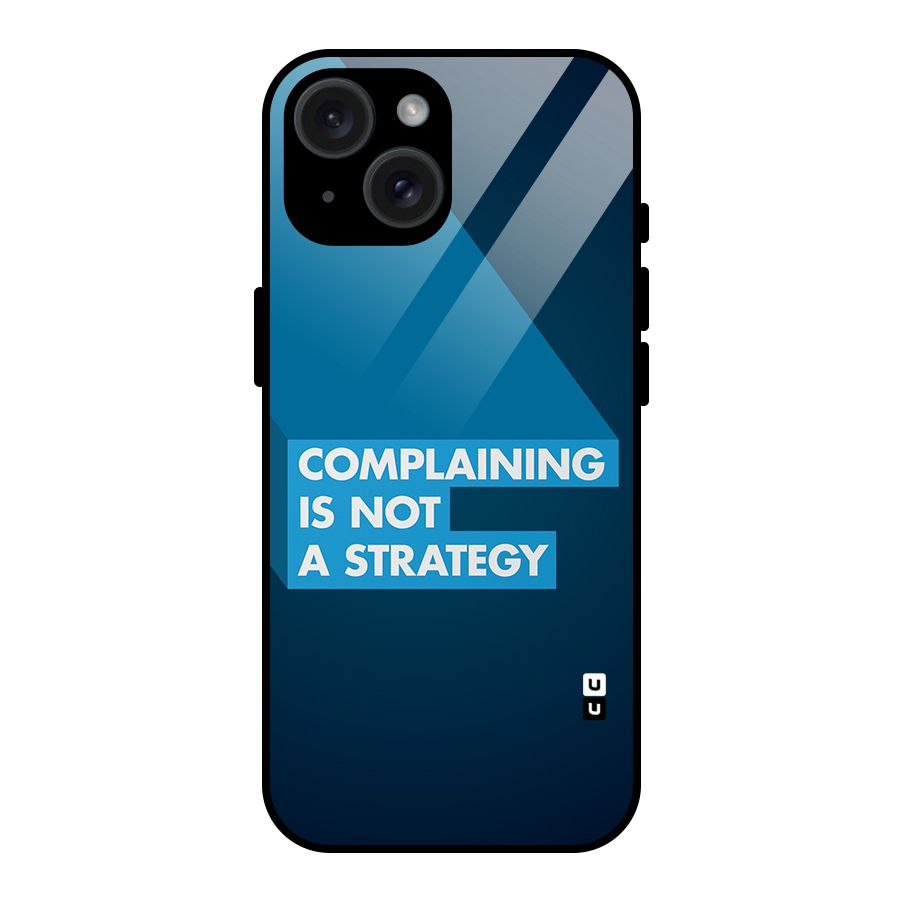 Not A Strategy Glass Back Case for iPhone 15
