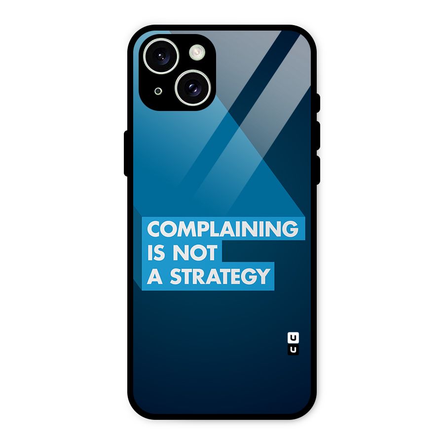 Not A Strategy Glass Back Case for iPhone 15 Plus
