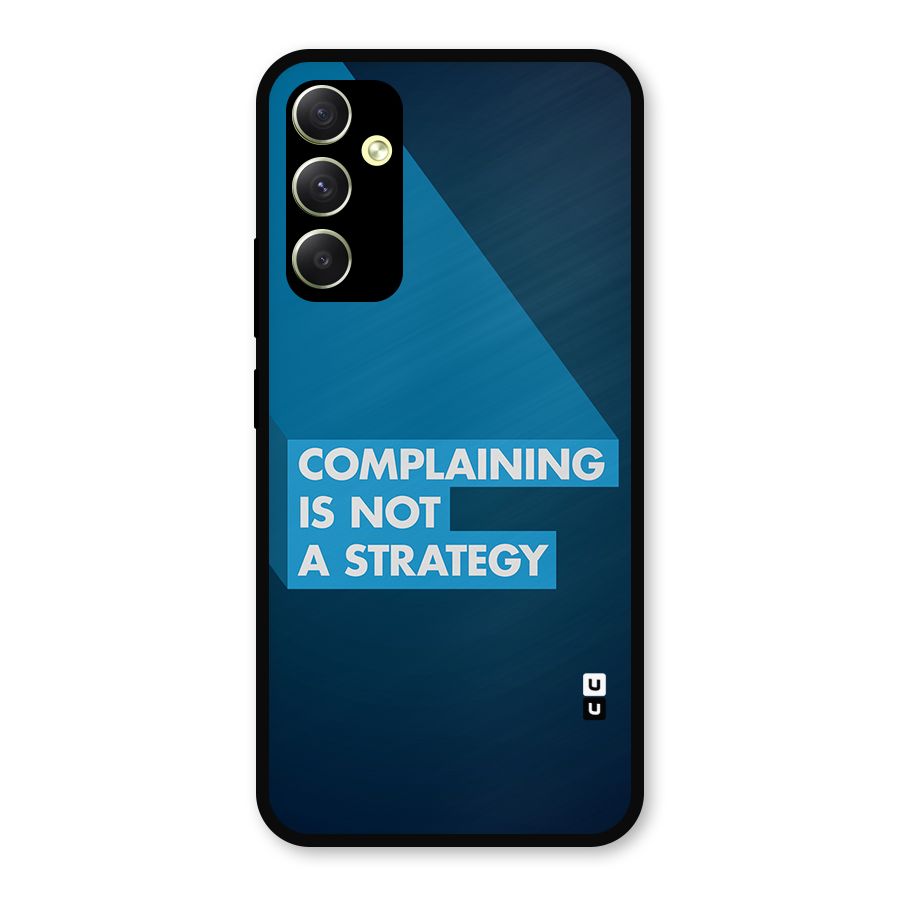 Not A Strategy Metal Back Case for Galaxy A34