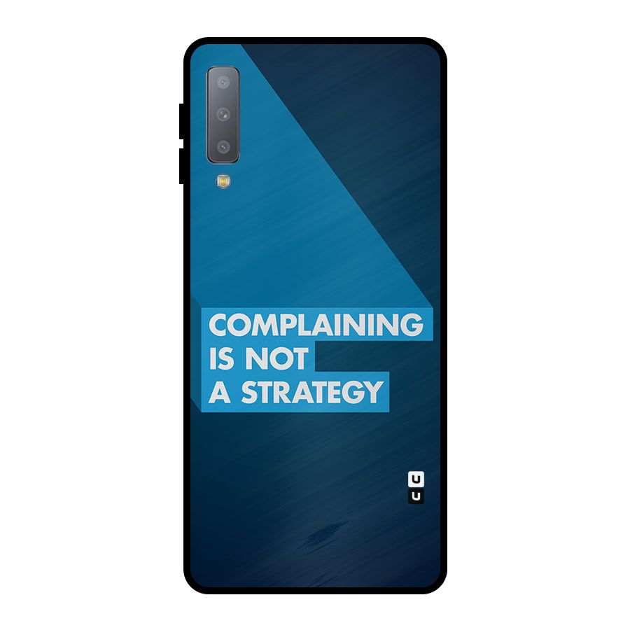 Not A Strategy Metal Back Case for Galaxy A7 (2018)