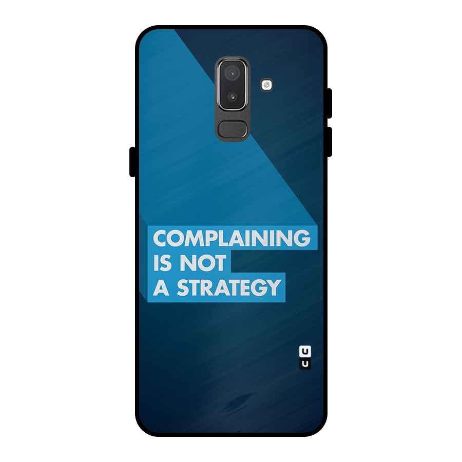 Not A Strategy Metal Back Case for Galaxy On8 (2018)