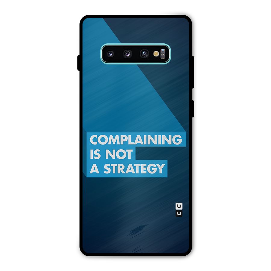Not A Strategy Metal Back Case for Galaxy S10 Plus