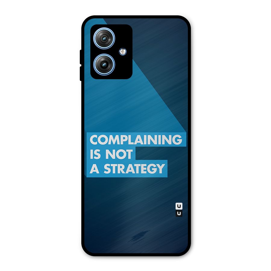 Not A Strategy Metal Back Case for Moto G54