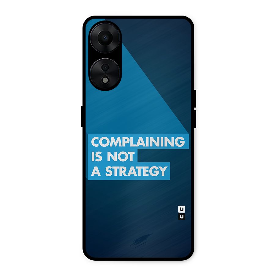 Not A Strategy Metal Back Case for Oppo A78 5G