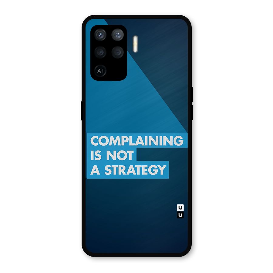 Not A Strategy Metal Back Case for Oppo F19 Pro