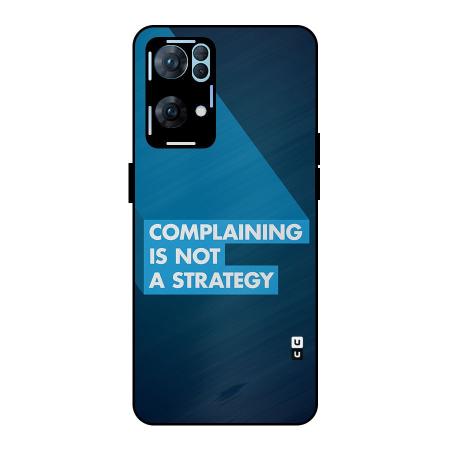 Not A Strategy Metal Back Case for Oppo Reno7 Pro 5G