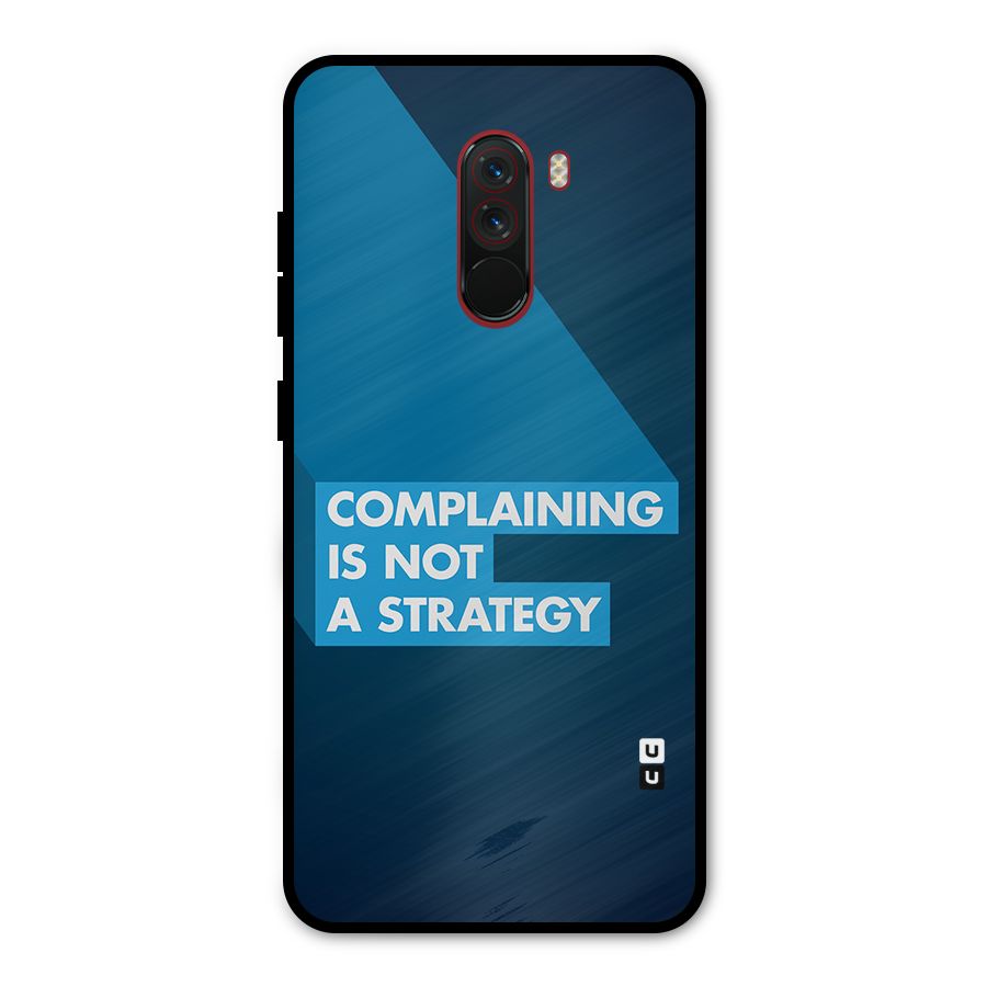 Not A Strategy Metal Back Case for Poco F1