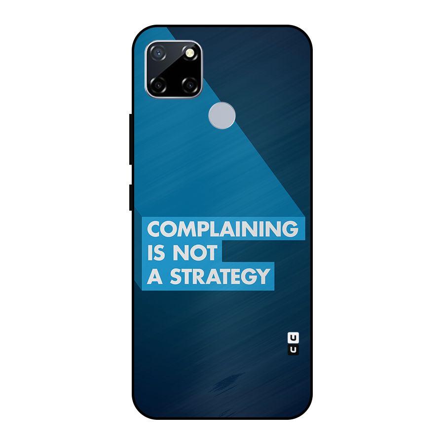 Not A Strategy Metal Back Case for Realme Narzo 30A