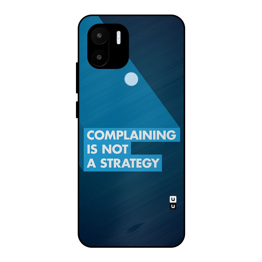 Not A Strategy Metal Back Case for Redmi A2 Plus