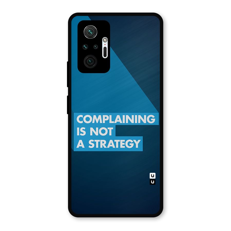 Not A Strategy Metal Back Case for Redmi Note 10 Pro