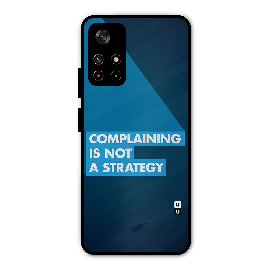 Not A Strategy Metal Back Case for Redmi Note 11T 5G