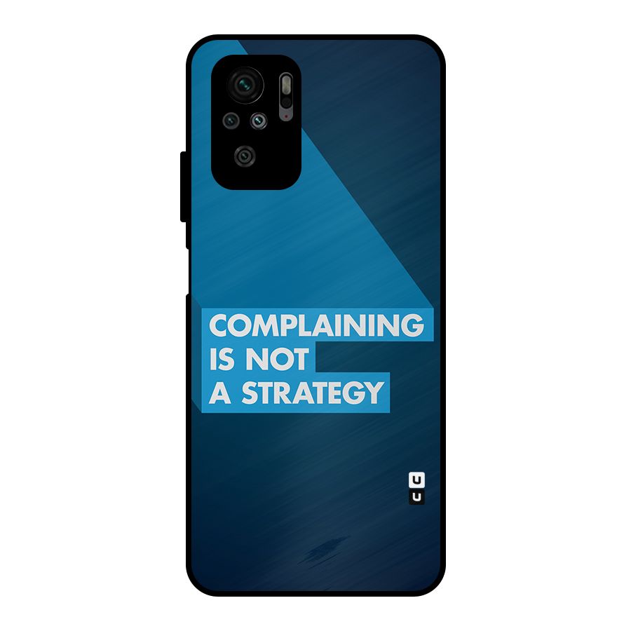 Not A Strategy Metal Back Case for Redmi Note 11 SE