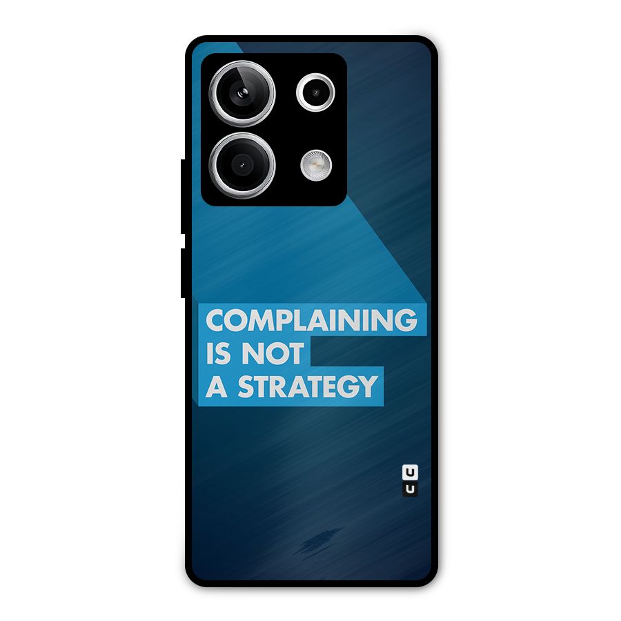 Not A Strategy Metal Back Case for Redmi Note 13 5G