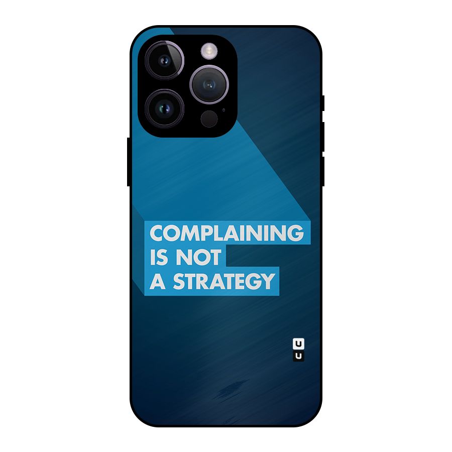 Not A Strategy Metal Back Case for iPhone 14 Pro Max