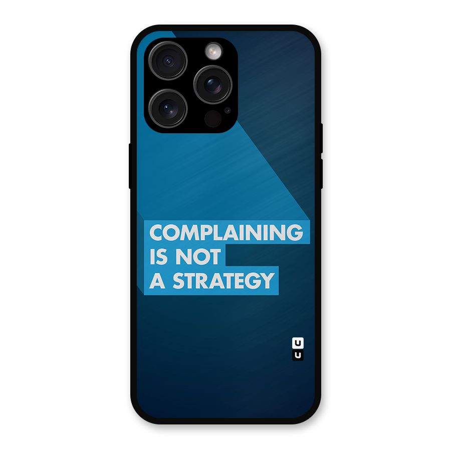 Not A Strategy Metal Back Case for iPhone 15 Pro Max