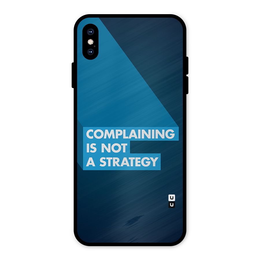 Not A Strategy Metal Back Case for iPhone XS Max