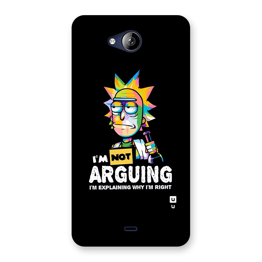 Not Arguing Explaining Back Case for Canvas Play Q355