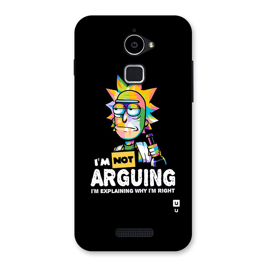 Not Arguing Explaining Back Case for Coolpad Note 3 Lite