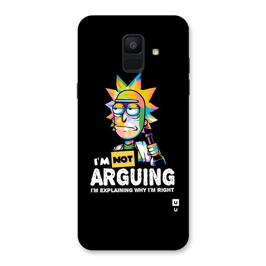Not Arguing Explaining Back Case for Galaxy A6 (2018)