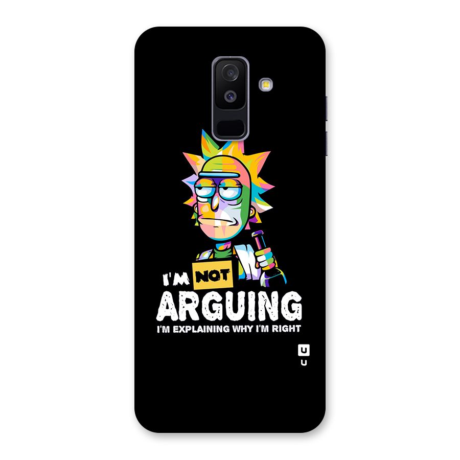 Not Arguing Explaining Back Case for Galaxy A6 Plus