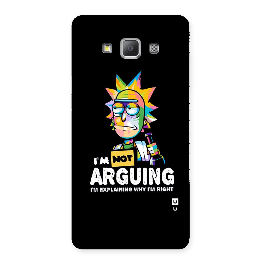 Not Arguing Explaining Back Case for Galaxy A7