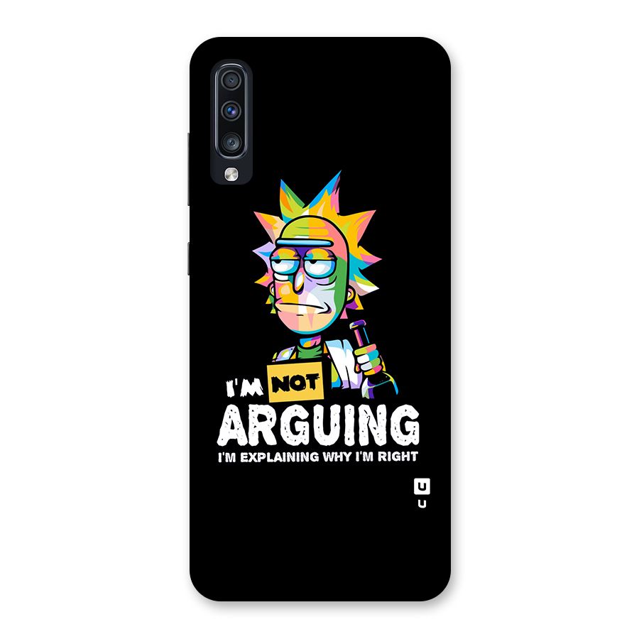 Not Arguing Explaining Back Case for Galaxy A70