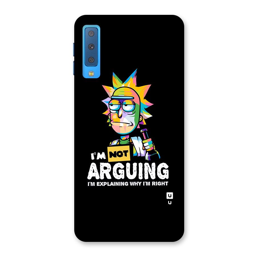 Not Arguing Explaining Back Case for Galaxy A7 (2018)