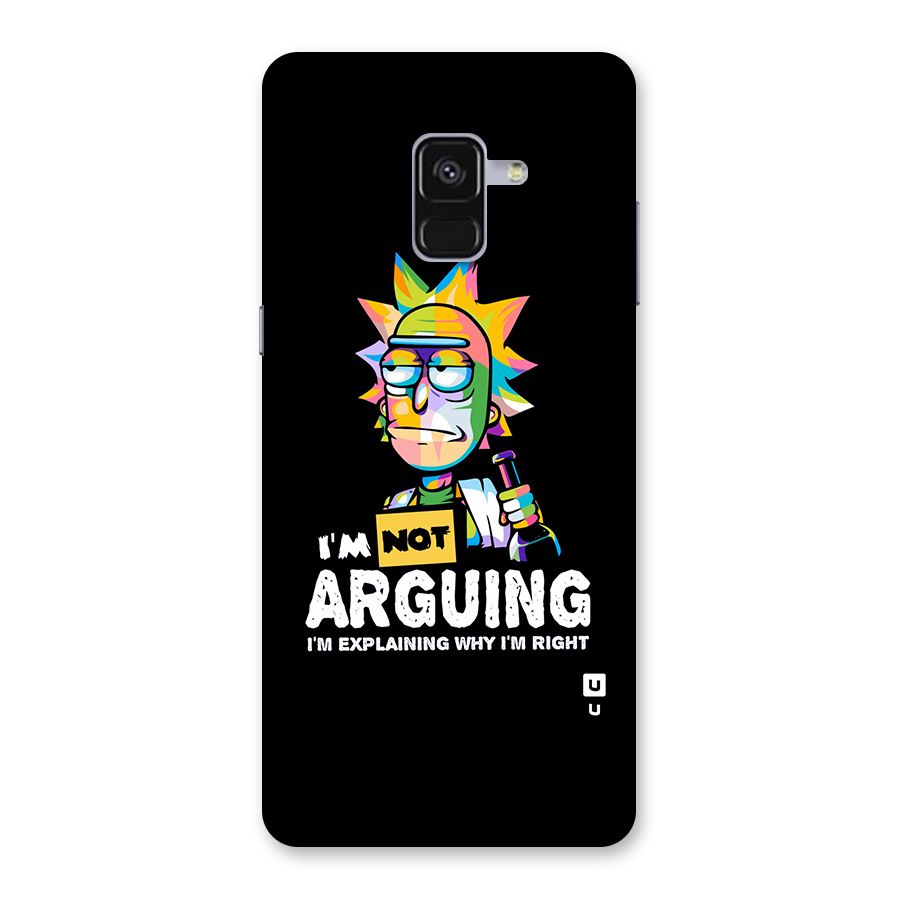 Not Arguing Explaining Back Case for Galaxy A8 Plus