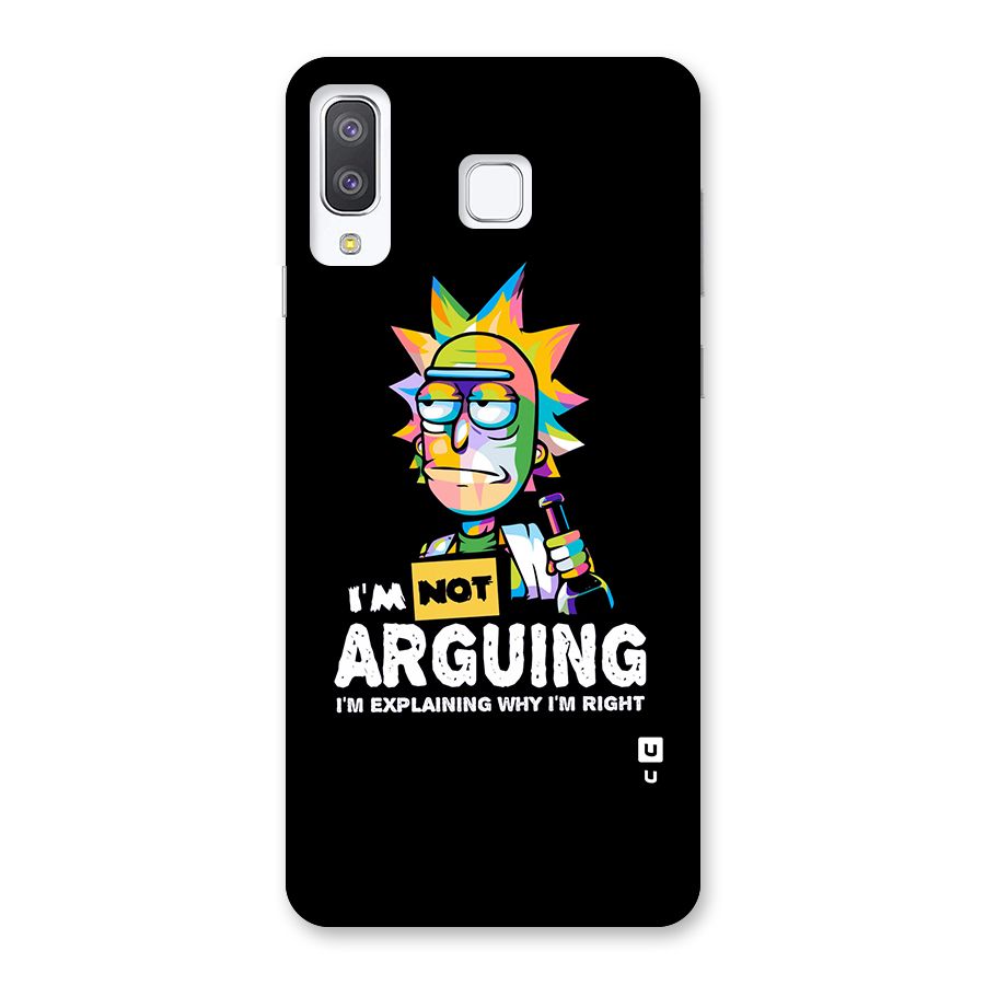 Not Arguing Explaining Back Case for Galaxy A8 Star