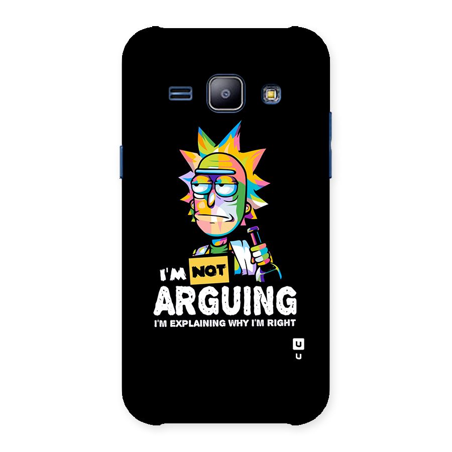 Not Arguing Explaining Back Case for Galaxy J1